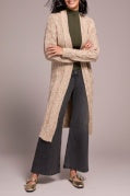 LONG SWEATER CARDIGAN -M Oatmeal