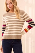 L/S CREW NK SWEATER-Fossil