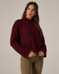 WREN KNITTED SWEATER-Burgundy