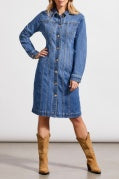 DENIM DRESS JACKET-PORTBLUE