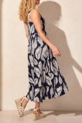 Slvless High Low Dress-Indigo