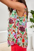 SLV/LESS BLOUSE W/ PINTUCKS-MOJITO
