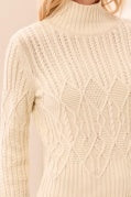 MOCK NECK SWTR W/ SPECIAL WASH-AntiqueWhite