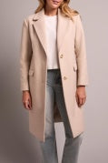 TRENCH COAT W FOOLER HOODIE-OATMEAL