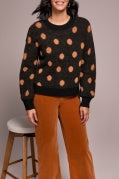 L/S CREW NK SWEATER-BLACK