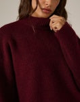 WREN KNITTED SWEATER-Burgundy