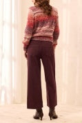Comfort Stretch High Rise Palazzo Pants-Fudge