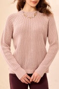 L/S FUNNEL NK SWEATER-VioletIce