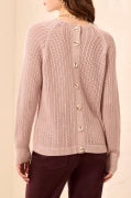 L/S FUNNEL NK SWEATER-VioletIce
