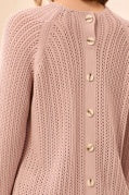 L/S FUNNEL NK SWEATER-VioletIce