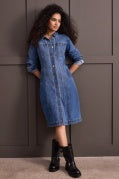 DENIM DRESS JACKET-PORTBLUE