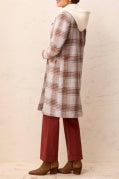 CAR COAT W REMOVABLE HOOD FOOLER-Cream