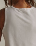 MODAL RELAXED CREWNECK TANK-White