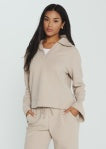 ELLIS POLO PULLOVER-Sand