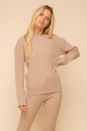 Sweater Weather Sweater-Taupe