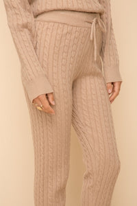 Sweater Weather Pant-Taupe
