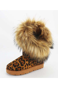 Leopard Boots with the Fur