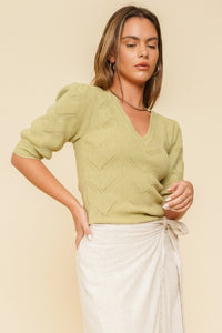 Spring Lime Sweater
