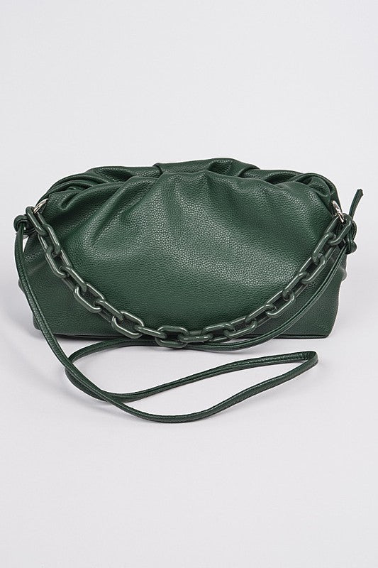 Green Leather Clutch