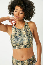 Snakeskin Taupe Sports Bra