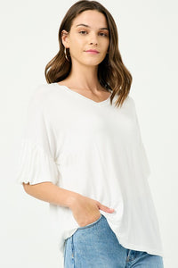 UP UP & Away Top-White