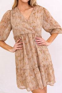 Leaf Taupe/Brown Dress