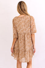 Leaf Taupe/Brown Dress