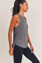 Cool-touch Racer Tank-Charcoal