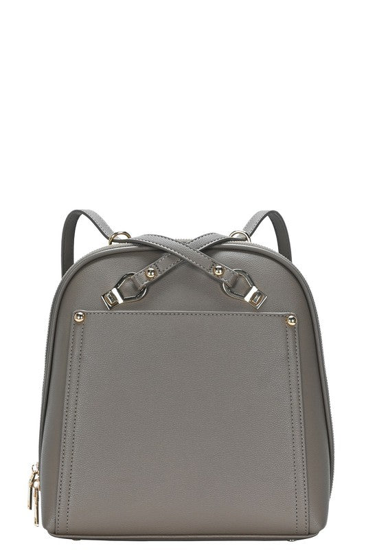 Fashion Classic Backpack-Dark Taupe