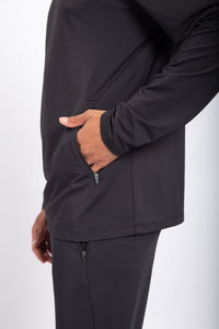 Active Pullover w/Pockets-Black