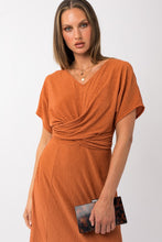 Terracotta Overlap Dress