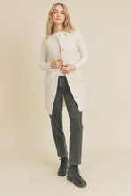 Quilted Vest-Ivory
