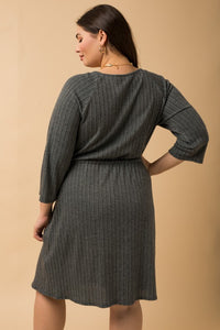 Charlotte Black/Grey Dress