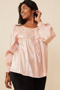 Blush Ruffle Top