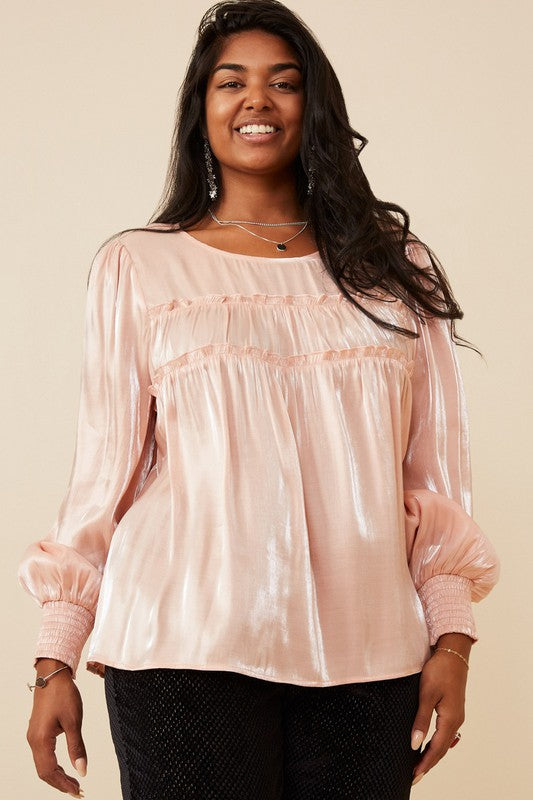 Blush Ruffle Top
