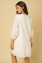 White Emobroidery Dress