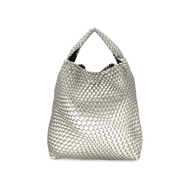 BC Silver Woven Bag