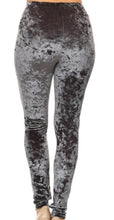 Leggings-Icy Charcoal Velvet