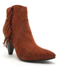 Whiskey Suede Bootie-Carmel