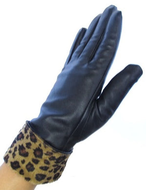 Supreme Leather Gloves-Black