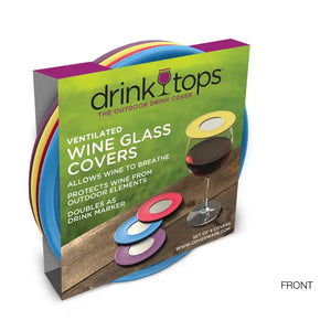 VENTILATED Wine Glass Covers - 4/PK