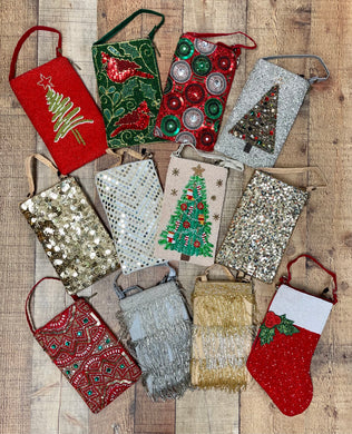 Holiday Sequin Club Bag