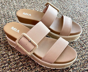 Kenzy Slide Sandals-Blush