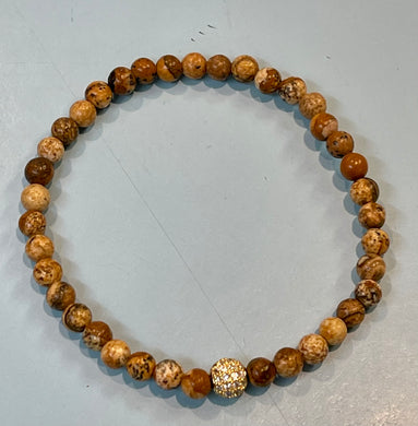 Wood/Bling Bracelet