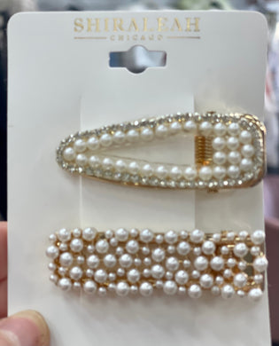 Pearl Hair Clips