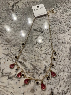 KP Pink Drop Necklace