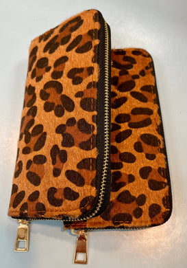 Leopard Zip Wallet