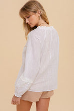 Eyelet Boho Blouse