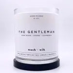 Wash + Wik-The Gentleman Soy Wax Candle | Teakwood | Dark Musk