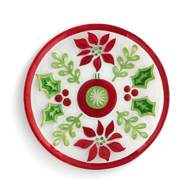 Holly Pattern Round Plate